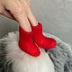 Souvenir felted Felt Boots - Whisperers. Christmas sock. Little kingdom of wool (apexxinata). My Livemaster. Фото №5