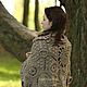 Beige Cape from motives of. Wraps. IRINA GRUDKINA Handmade Knitwear. Online shopping on My Livemaster.  Фото №2