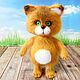 Order Soft toys: Red cat, knitted cat. JuliaCrochetToys. Livemaster. . Stuffed Toys Фото №3
