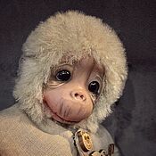 Куклы и игрушки handmade. Livemaster - original item Teddy $: Monkey. Handmade.