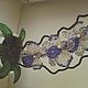 Орхидея из бисера сине-белого цвета, Статуэтки, Маркс,  Фото №1