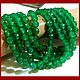Chrysoprase with a cut(48) for jewelry. 19 cm, Beads1, Saratov,  Фото №1