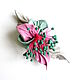 Brooch Flower with Stamens Ice Cream Mint Pink Ice Cream, Brooches, Moscow,  Фото №1
