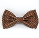 Bow tie brown polka dot, Ties, Moscow,  Фото №1