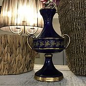Винтаж handmade. Livemaster - original item Cobalt vase, ceramics, Italy? (2448). Handmade.