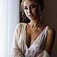 Прозрачный пеньюар GRACE. Халаты. A_B_Lingerie Авторское Нижнее бельё. Ярмарка Мастеров.  Фото №4