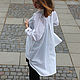 Рубашка женская, белая, хлопок. Блузки. Natasha Pankevich (pankevich). Ярмарка Мастеров.  Фото №6