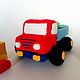 Knitted truck Soft toy truck Red truck. Stuffed Toys. sunnytoys-gifts. My Livemaster. Фото №4