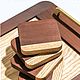  Поднос деревянный с ручками. Офисные аксессуары. Подносы. Имиджевые подарки | COURAGE.GIFT. Ярмарка Мастеров.  Фото №4
