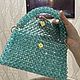 Сумка из акриловых бусин бирюзовая. Классическая сумка. Fleur-bijou. Ярмарка Мастеров.  Фото №5