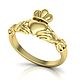 Кольцо "Кладдахское" из золота 585 пробы. Кольца. FANTASY JEWELS. Интернет-магазин Ярмарка Мастеров.  Фото №2