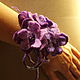 Brooch (bracelet) 'Fialochka'. Braided bracelet. Welcome (marinakazarina). Online shopping on My Livemaster.  Фото №2