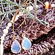 Earrings with natural Moonstone 'Ghostly'. Earrings. Rimliana - the breath of the nature (Rimliana). My Livemaster. Фото №4