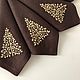 Christmas napkin with Christmas tree embroidery on chocolate. Culinary souvenirs. Shpulkin dom. My Livemaster. Фото №6