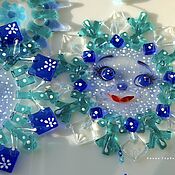 Для дома и интерьера handmade. Livemaster - original item Pendants: glass fusing Snowflake. Handmade.