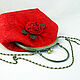 Bolso rojo con Corchete rosa de Noche. Valise. Vash sacvoyage. My Livemaster. Фото №5