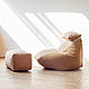Бескаркасное кресло+пуфик Primula 3x. Комплекты мягкой мебели. RANGA Performance. Интернет-магазин Ярмарка Мастеров.  Фото №2