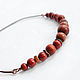 Necklace with red Jasper 'Velvet autumn', Necklace, Moscow,  Фото №1