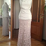Одежда handmade. Livemaster - original item Crochet cotton skirt 