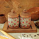 A set of linden jars on a larch stand. Storage Box. Creative workshop  Basket. Online shopping on My Livemaster.  Фото №2
