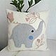 Decorative Elephant Pillow For Children. Pillow. Bunniess and friends (toys-for-kids). Online shopping on My Livemaster.  Фото №2