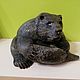 Bear with fish from natural Ural ornamental stone Calcite. Figurines. Kamnerezy-urala. My Livemaster. Фото №4