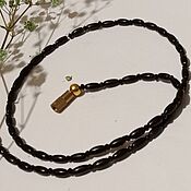 Украшения handmade. Livemaster - original item Choker. beads for Men Women Spinel Wood 925 Silver. Handmade.