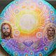 Round painting 'Rainbow Radiance of Divine Love' Jesus, Pictures, Moscow,  Фото №1