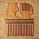 Order Wooden comb Bird oak inlay massiv crest. Wooden combs inlay Hanto&Dokimo. Livemaster. . Combs2 Фото №3
