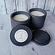 Соевая свеча в гипсовом стакане. Свечи. Magic_candles. Интернет-магазин Ярмарка Мастеров.  Фото №2