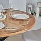 Solid wood dining table, AGVID, round. Tables. MyLoftMe. Online shopping on My Livemaster.  Фото №2