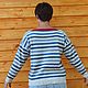 Тельняшка "Подружка" оверсайз кашемир с мериносом. Свитеры. LUBASHA Knitting. Ярмарка Мастеров.  Фото №5