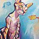 Oil painting 'the Story of one cat', Pictures, Vladivostok,  Фото №1