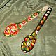 Wooden spoons Painting on wood. Ware in the Russian style. Original painted Souvenirs and gift. My Livemaster. Фото №5