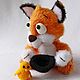Order MK 'Fox Yasha'. Favorite toys from Kafetina. Livemaster. . Knitting patterns Фото №3