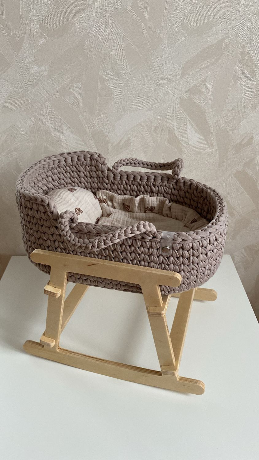 Люлька. Люлька для куклы. Вязаная люлька. Люлька переноска в интернет ...