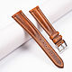 Pull-up leather watch strap. Color cognac. Watch Straps. Asketica. Online shopping on My Livemaster.  Фото №2