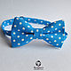 Tie Freeman / blue bow tie polka dot, Ties, Moscow,  Фото №1