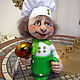 Order Doll cook in a mug. With smile. Livemaster. . Stuffed Toys Фото №3