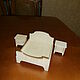 furniture for dolls 1:12. Bed with side tables. Set, Doll furniture, Belgorod,  Фото №1