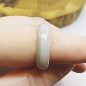 Украшения handmade. Livemaster - original item 18 White-gray glass ring (ssk18). Handmade.
