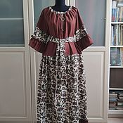 Одежда handmade. Livemaster - original item Provence Chocolate dress option 2. Handmade.