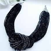 Украшения handmade. Livemaster - original item Necklace with black agate and hematite. Handmade.