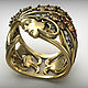 Кольцо из золота 585 Атлантида j-0.089. Кольца. FANTASY JEWELS. Ярмарка Мастеров.  Фото №4