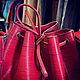 Заказать Винтаж: Винтажная сумка Louis Vuitton Petit Noe в красном цвете Epi. Chic bags. Ярмарка Мастеров. . Сумки винтажные Фото №3