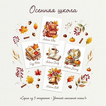 Материалы для творчества ручной работы. Ярмарка Мастеров - ручная работа Электронные школьные открытки. Handmade.
