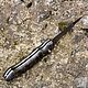 Folding automatic knife NS-5 Damascus. Knives. zlathunter. My Livemaster. Фото №5