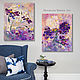 2 Paintings with irises. Textured volumetric irises in oil on canvas, Pictures, Moscow,  Фото №1