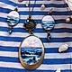 Комплект "Синее море". Комплекты украшений. Кучинская Алена (astrabiju). Ярмарка Мастеров.  Фото №5