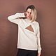 Order Milk sweatshirtwith triangle. Alena Vishnyakova. Livemaster. . Sweatshirts Фото №3